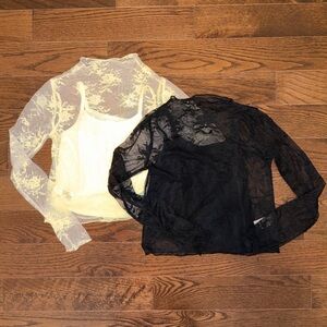 Art Class Lace LS Tops - Youth Small